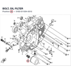 BOLT, OIL FILTER product image