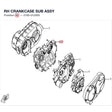 RH CRANKCASE SUB ASSY product image