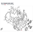 RH CRANKCASE ASSY product image