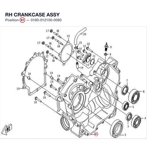 RH CRANKCASE ASSY product image