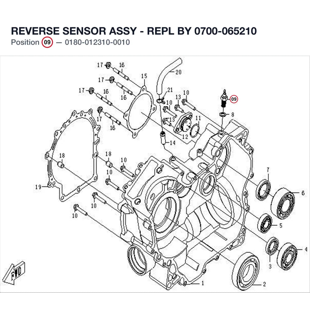 REVERSE SENSOR ASSY - REPL BY 0700-065210 product image