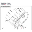 OIL SEAL 17x35x5 product image