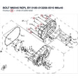 BOLT M6X45 REPL BY 0180-013208-0010 product image