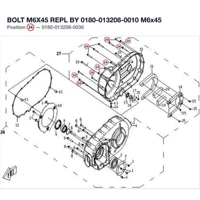 BOLT M6X45 REPL BY 0180-013208-0010 product image