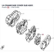 LH CRANKCASE COVER SUB ASSY. product image
