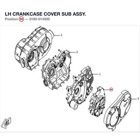 LH CRANKCASE COVER SUB ASSY. product image