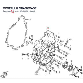 COVER, LH CRANKCASE product image