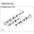 SCREW, PRESS PLATE product image