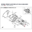 SCREW, PRESS PLATE REPL BY 0180-014009-00001 product image