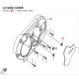 LH SIDE COVER product image