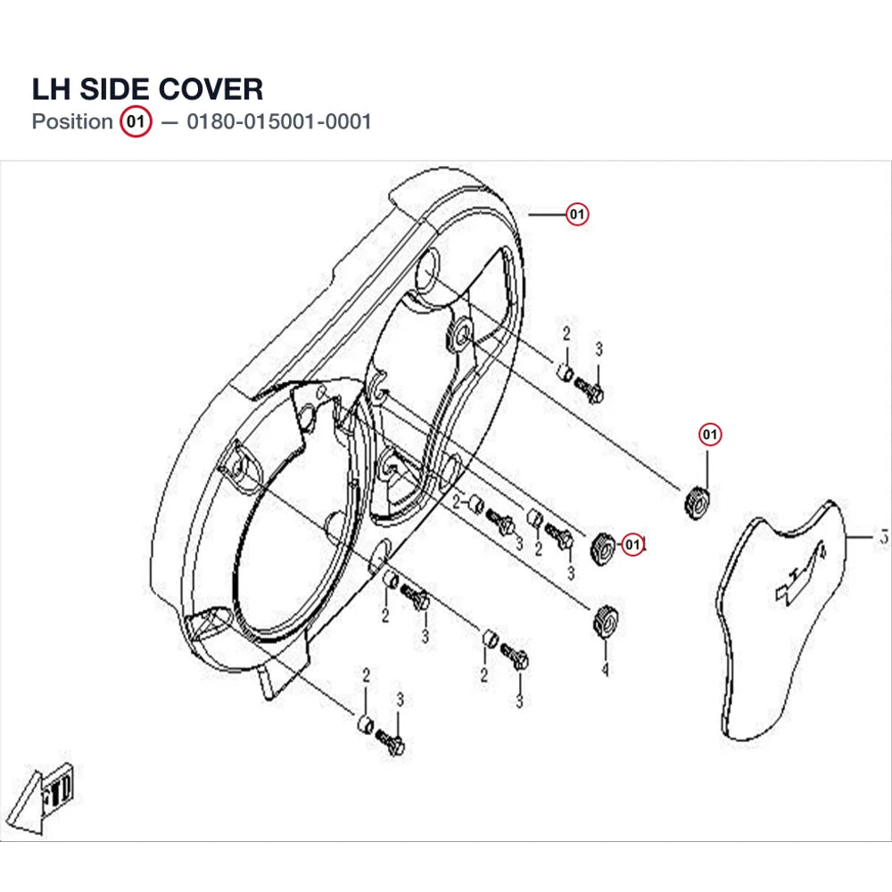 LH SIDE COVER product image