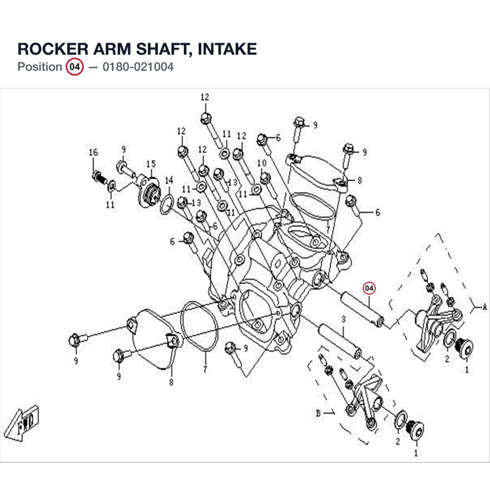 ROCKER ARM SHAFT, INTAKE product image