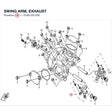 SWING ARM, EXHAUST product image