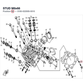 STUD M8x68 product image