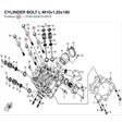 CYLINDER BOLT L M10x1.25x190 product image