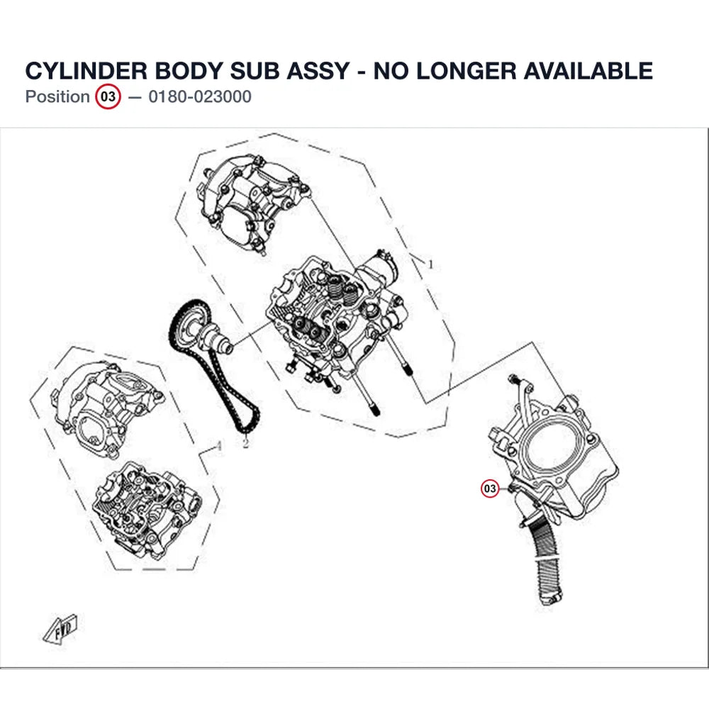 CYLINDER BODY SUB ASSY - NO LONGER AVAILABLE product image