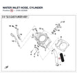 WATER INLET HOSE, CYLINDER product image