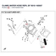 CLAMP, WATER HOSE REPL BY 9010-180007 product image