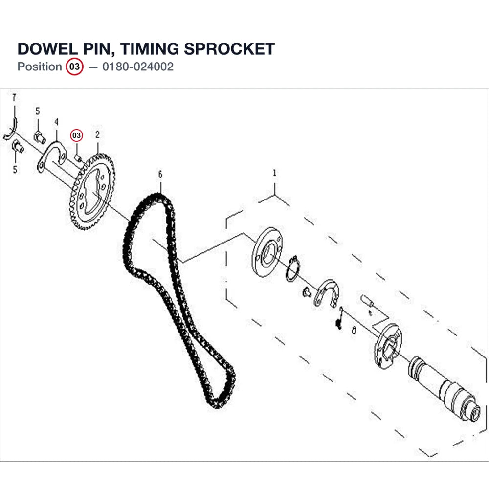 DOWEL PIN, TIMING SPROCKET product image