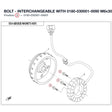 BOLT - INTERCHANGEABLE WITH 0180-030001-0090 product image