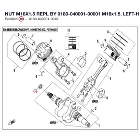 NUT M18X1.5 REPL BY 0180-040001-00001 product image