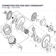 CONNECTING ROD SUB ASSY, CRANKSHAFT product image