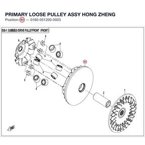 PRIMARY LOOSE PULLEY ASSY product image