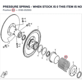 PRESSURE SPRING - WHEN STOCK IS 0 THIS ITEM IS NO LONGER AVAILABLE product image