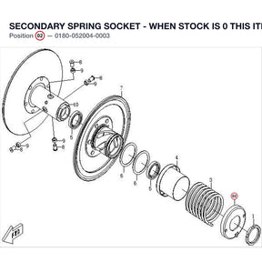 SECONDARY SPRING SOCKET - WHEN STOCK IS 0 THIS ITEM IS NO LONGER AVAILABLE product image
