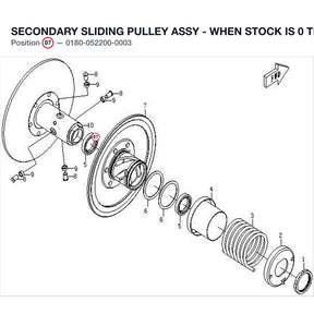 SECONDARY SLIDING PULLEY ASSY - WHEN STOCK IS 0 THIS ITEM IS NO LONGER AVAILABLE product image