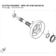 CLUTCH HOUSING - REPL BY 0180-053100 product image