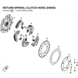 RETURN SPRING, CLUTCH product image