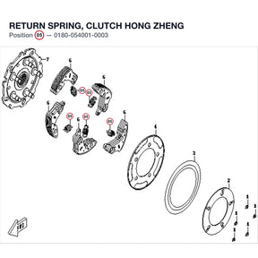 RETURN SPRING, CLUTCH product image