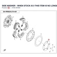 SIDE WASHER - WHEN STOCK IS 0 THIS ITEM IS NO LONGER AVAILABLE product image