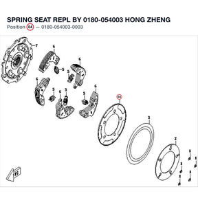 SPRING SEAT REPL BY 0180-054003 product image