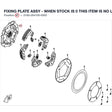 FIXING PLATE ASSY - WHEN STOCK IS 0 THIS ITEM IS NO LONGER AVAILABLE product image