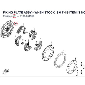 FIXING PLATE ASSY - WHEN STOCK IS 0 THIS ITEM IS NO LONGER AVAILABLE product image