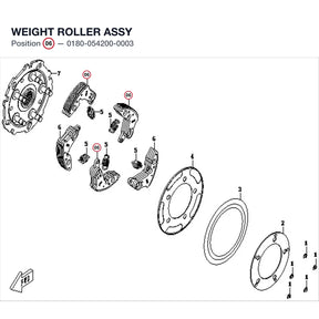 WEIGHT ROLLER ASSY product image
