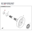 NUT, MAIN DRIVE SHAFT product image
