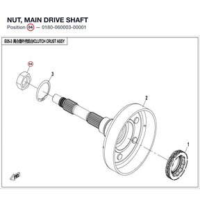 NUT, MAIN DRIVE SHAFT product image
