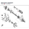MAIN SHAFT, GEARSHIFT product image