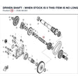 DRIVEN SHAFT - WHEN STOCK IS 0 THIS ITEM IS NO LONGER AVAILABLE product image