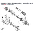 GASKET 17.5x26x1 - WHEN STOCK IS 0 THIS ITEM IS NO LONGER AVAILABLE product image
