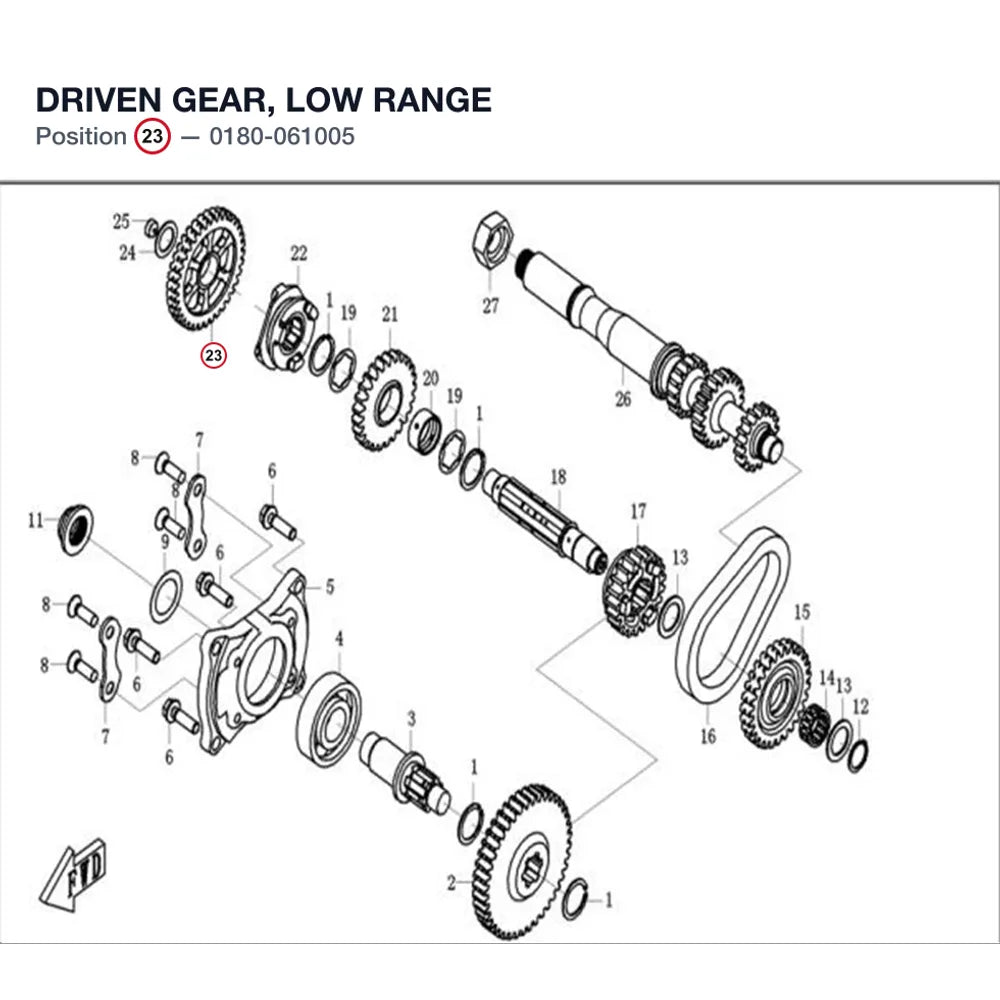 DRIVEN GEAR, LOW RANGE product image