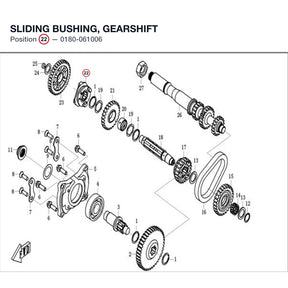 SLIDING BUSHING, GEARSHIFT product image