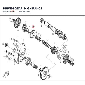 DRIVEN GEAR, HIGH RANGE product image