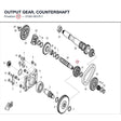 OUTPUT GEAR, COUNTERSHAFT product image