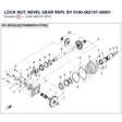 LOCK NUT, BEVEL GEAR REPL BY 0180-062107-00001 product image