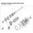 BEARING HOUSING, DRIVEN BEVEL GEAR product image