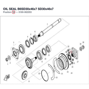 OIL SEAL B6SD30x46x7 product image
